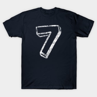 7 Fun Font - Distressed T-Shirt